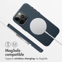 Accezz Leather Back Cover with MagSafe Apple iPhone 15 Pro Max - Nightfall Blue