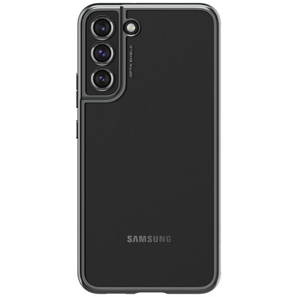 Spigen Optik Crystal Backcover Samsung Galaxy S22 - Transparant / Grijs