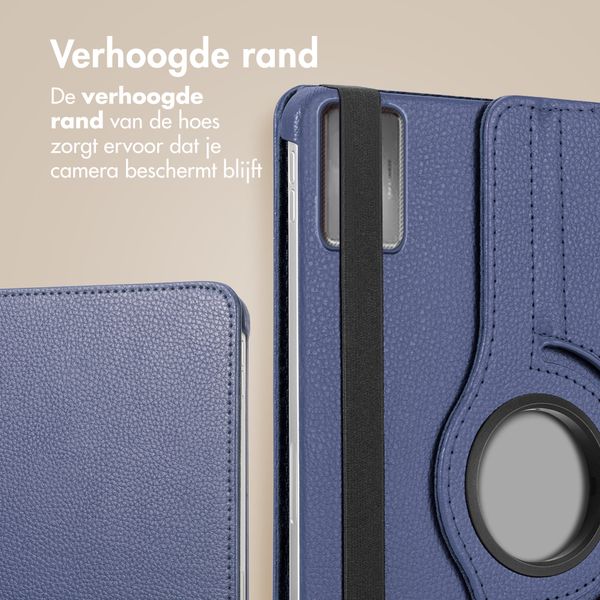 imoshion 360° draaibare Bookcase Lenovo Idea Tab - Donkerblauw