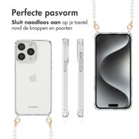 imoshion Backcover met Telefoonkoorden Apple iPhone 15 Pro - Parels