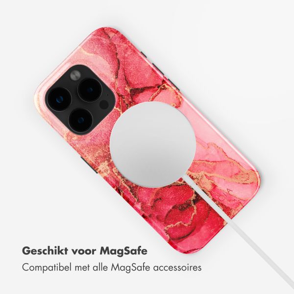 Selencia Vivid Backcover met MagSafe Apple iPhone 15 Pro - Rosy Marble
