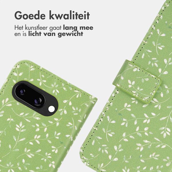 imoshion Design Bookcase Google Pixel 9A - Green Flowers
