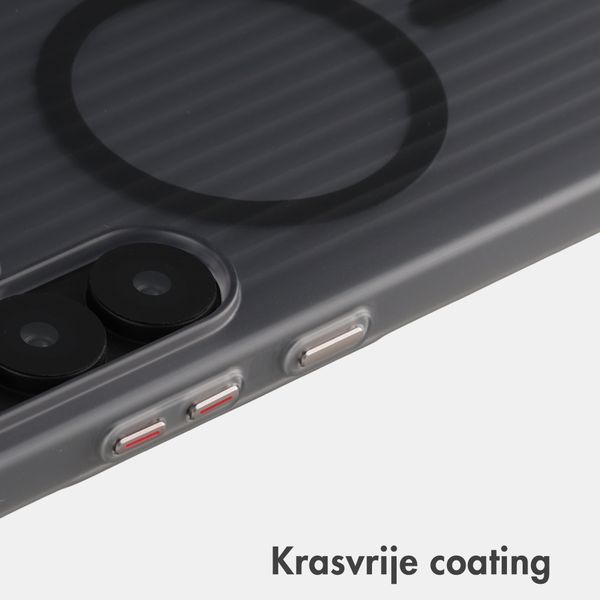 Accezz Lite Backcover met MagSafe | Fluted | Samsung Galaxy S25 Ultra - Grijs