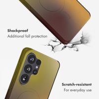 Selencia Vivid Back Cover Samsung Galaxy S26 Ultra - Gradient Olive Dust