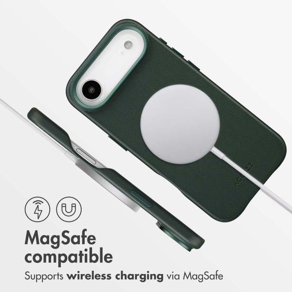 Accezz Leather Back Cover with MagSafe Apple iPhone Air - Cedar Green