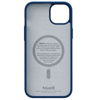 Njorð Collections Suède Comfort+ Case MagSafe Apple iPhone 15 Plus - Blue