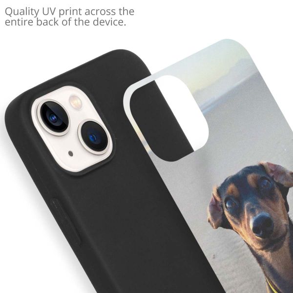 Ontwerp je eigen Apple iPhone 13 gel hoesje - Zwart