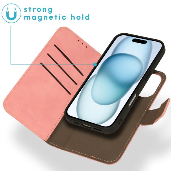 imoshion Uitneembare 2-in-1 Luxe Bookcase Apple iPhone 16 - Roze