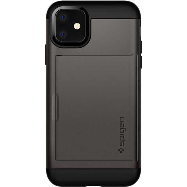 Spigen Slim Armor CS Backcover iPhone 11 - Grijs