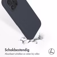Accezz Liquid Silicone Backcover met MagSafe Apple iPhone 16 Pro - Donkerblauw