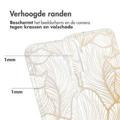 imoshion Design hoesje Samsung Galaxy A25 (5G) - Golden Leaves Transparant