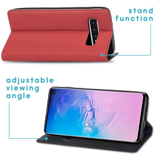 imoshion Slim Folio Bookcase Samsung Galaxy S10 - Rood