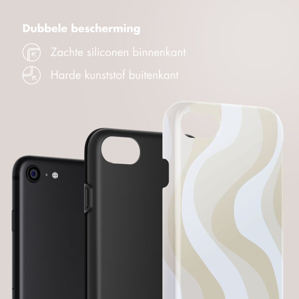 Selencia Vivid Backcover Apple iPhone SE (2022 / 2020) / 8 / 7 - Desert Waves Beige