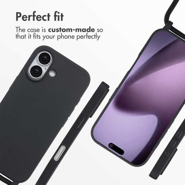 imoshion Silicone Case with Strap Apple iPhone 17 - Black