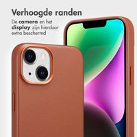 Accezz Leather Bookcase 2-in-1 met MagSafe Apple iPhone 14 - Sienna Brown