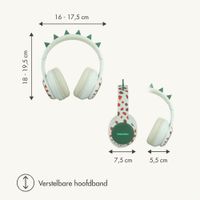 imoshion Draadloze Kinderkoptelefoon Dino - Decibelbegrenzer - Met AUX kabel - Brown / Orange