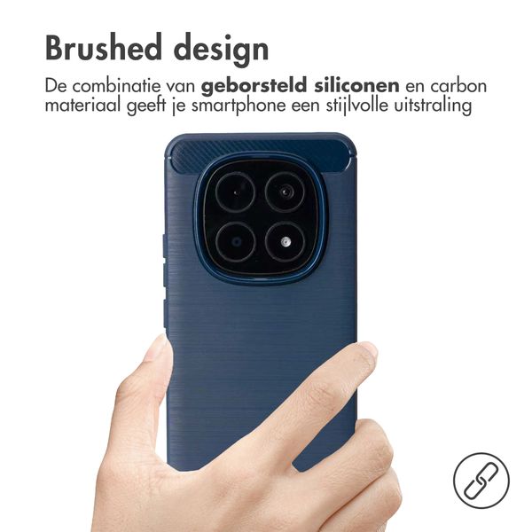 imoshion Brushed Backcover Xiaomi Redmi Note 15 Pro Plus (5G) - Donkerblauw