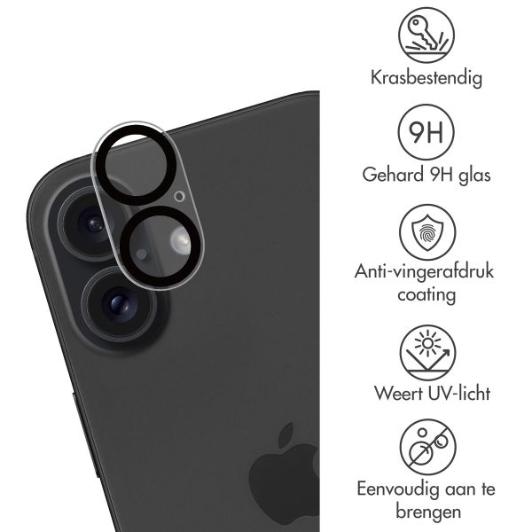 imoshion 2 Pack Camera lens protector iPhone 16 / 16 Plus - Zwart