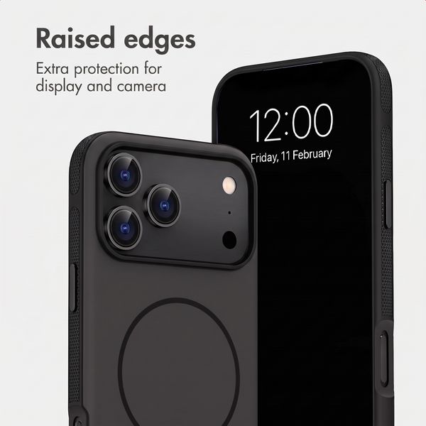 imoshion Color Backcover with Thin MagSafe Ring Apple iPhone 18 Pro Max / 17 Pro Max - Black