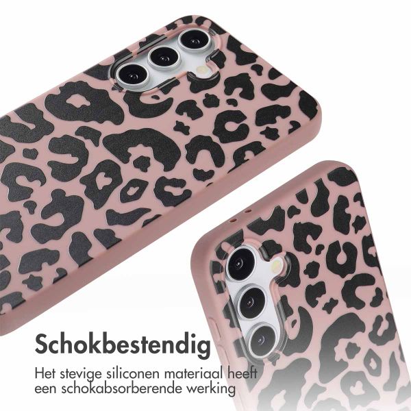 imoshion Siliconen design hoesje met koord Samsung Galaxy A16 - Animal Lila