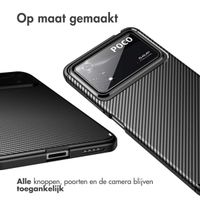 imoshion Carbon Softcase Backcover Xiaomi Poco X4 Pro - Zwart