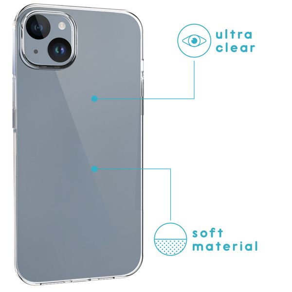 imoshion Softcase Backcover iPhone 15 Plus - Transparant