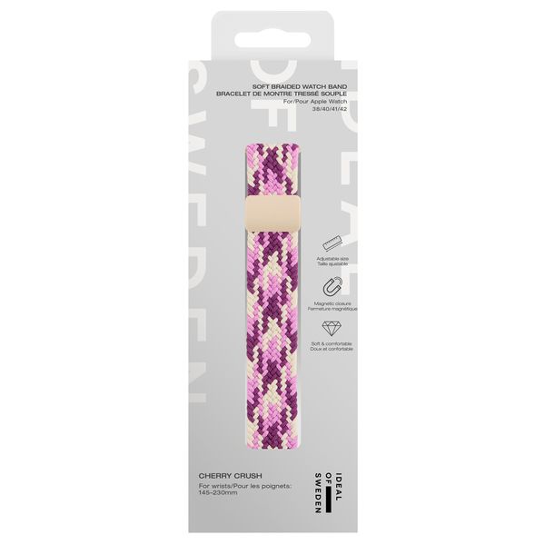 iDeal of Sweden Soft Braid Watch Band Apple Watch | 38/40/41/42 mm - Cherry Crush
