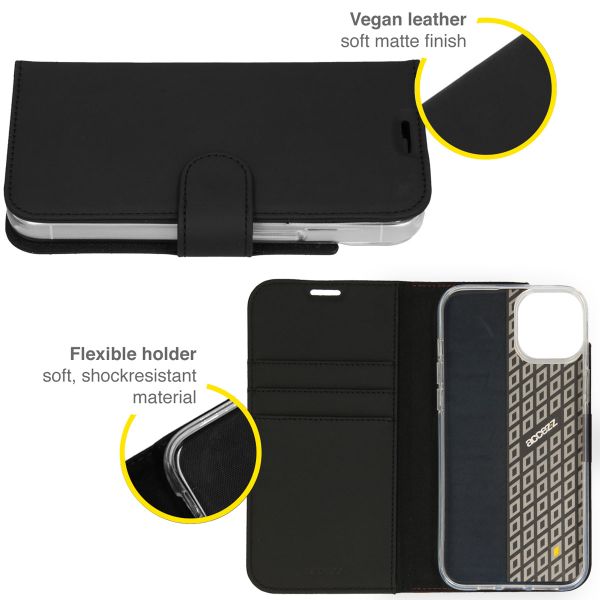 Accezz Wallet Softcase Bookcase iPhone 14 Plus - Zwart