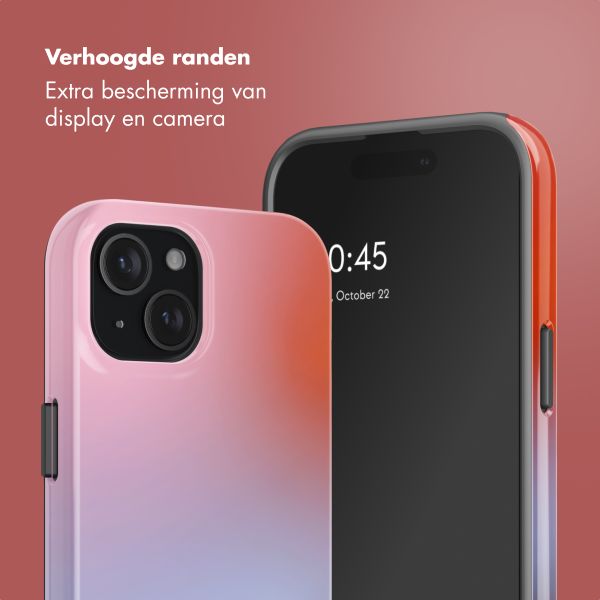 Selencia Vivid Backcover met MagSafe Apple iPhone 15 - Gradient Soft Blush