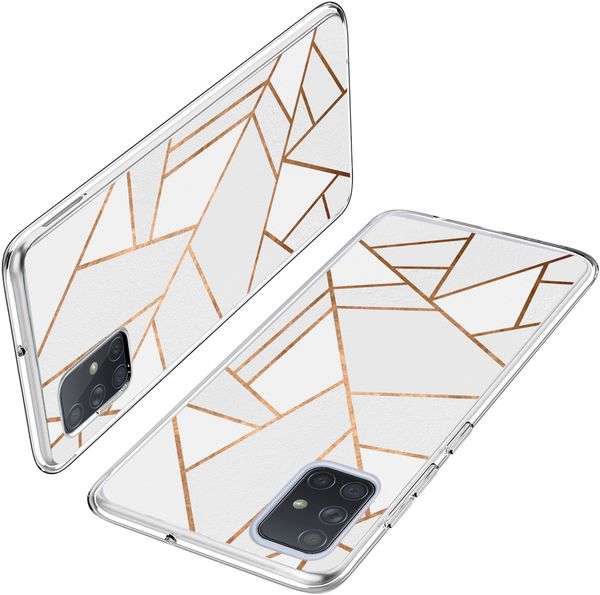 imoshion Design hoesje Samsung Galaxy A71 - White Graphic
