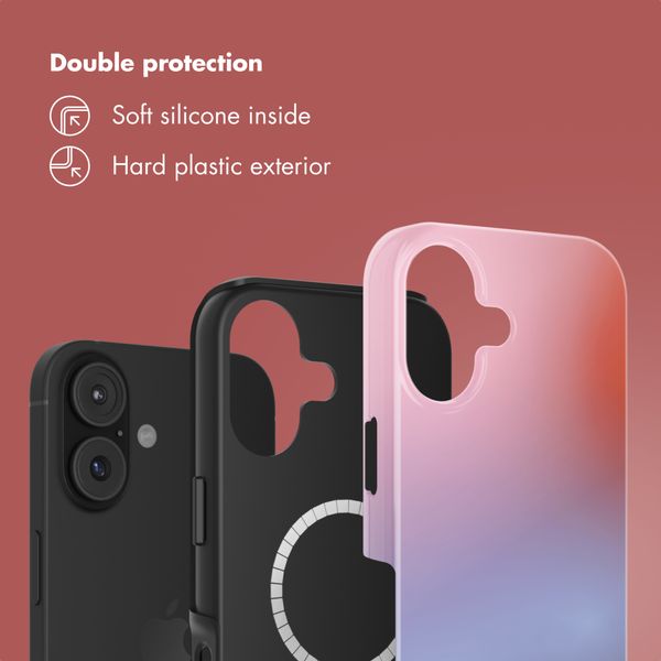 Selencia Vivid Back Cover with MagSafe Apple iPhone 17 - Gradient Soft Blush