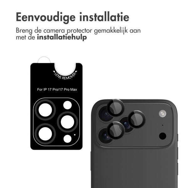 imoshion 2 Pack Camera lens protector Apple iPhone 17 Pro / 17 Pro Max - Zwart