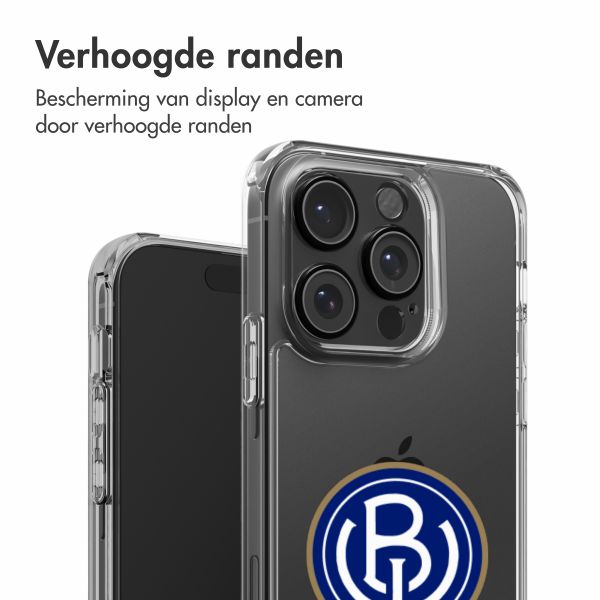 Clear Backcover Apple iPhone 16 Pro - ASV Blauw-Wit