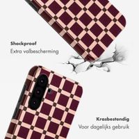 Selencia Vivid Backcover Samsung Galaxy A36 / A56 - Check This Burgundy