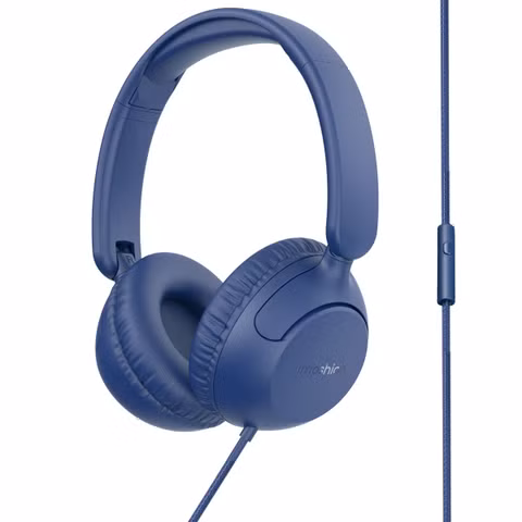 imoshion Kinderkoptelefoon met AUX kabel - Decibelbegrenzer - Denim Blue