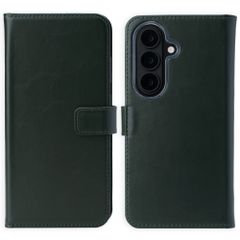 Selencia Genuine Leather Book Case Samsung Galaxy S26 Plus - Green