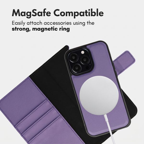 imoshion Detachable 2-in-1 Luxury Bookcase Apple iPhone 13 Pro - Purple