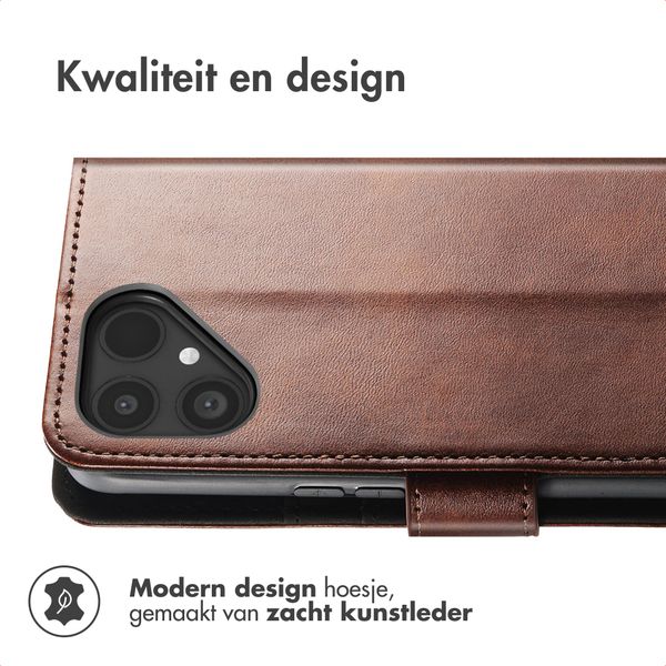 imoshion Luxe Bookcase Fairphone 6 - Donkerbruin