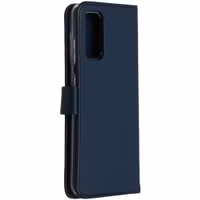 Selencia Echt Leren Bookcase Samsung Galaxy S20 - Blauw