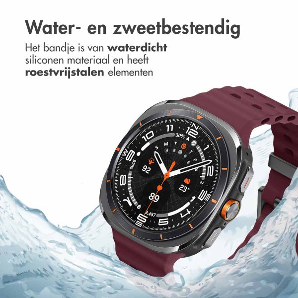 imoshion Ocean Siliconenband Samsung Galaxy Watch Ultra (2024/2025) - Wine Red