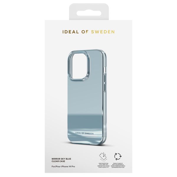 iDeal of Sweden Mirror Case iPhone 14 Pro - Sky Blue