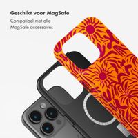Selencia Vivid Backcover met MagSafe Apple iPhone 15 Pro - Tropical Vibes Apricot
