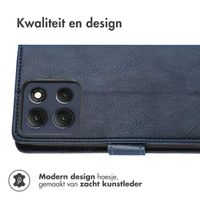 imoshion Luxe Bookcase Motorola Moto G86 - Donkerblauw