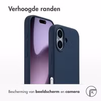 Accezz Liquid Silicone Backcover met MagSafe Apple iPhone 17 - Donkerblauw