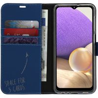 Accezz Wallet Softcase Bookcase Samsung Galaxy A32 (5G) - Donkerblauw