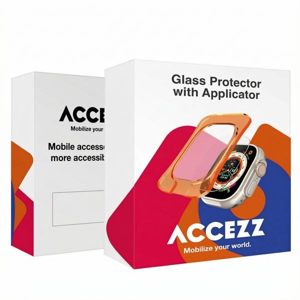 Accezz Gehard glas screenprotector met applicator Apple Watch Ultra 1 / 2 / 3 - 49 mm