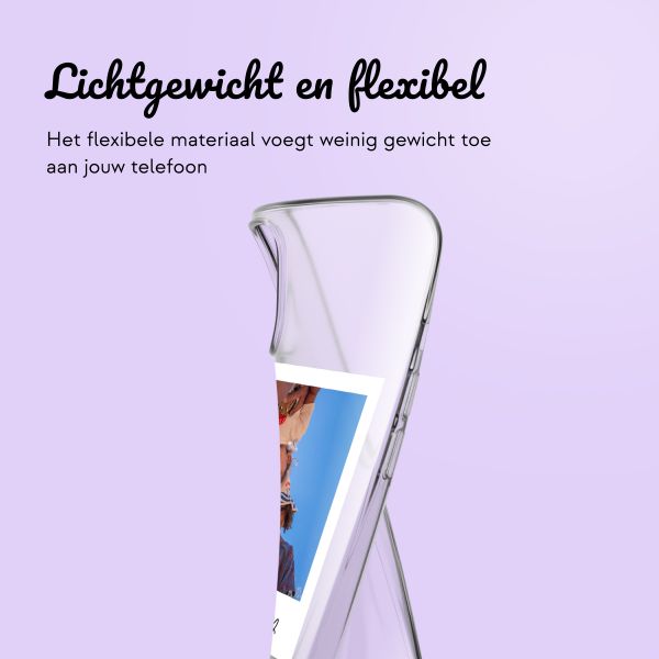 Gepersonaliseerd hoesje met polaroid iPhone 13 - Transparant