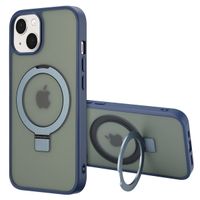 Accezz Ring Stand Backcover met MagSafe Apple iPhone 13 - Blauw