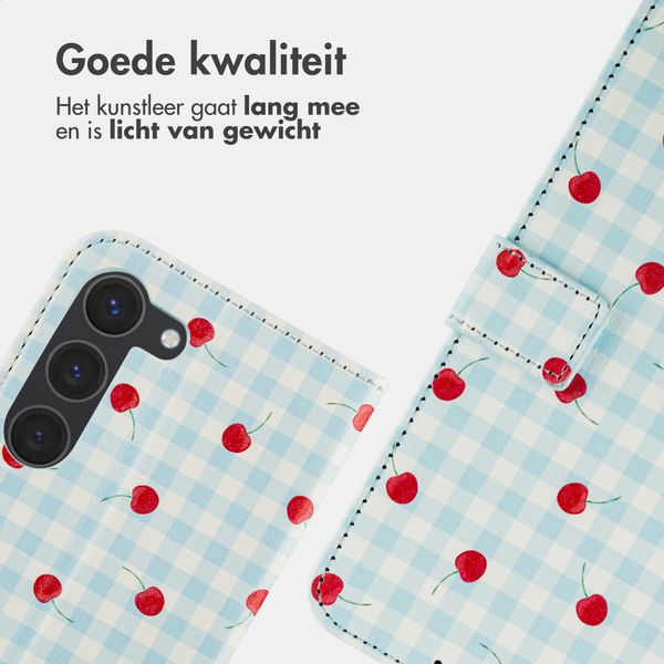 imoshion Design Bookcase Samsung Galaxy S23 - Cherry Check