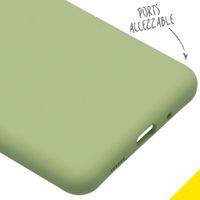 Accezz Liquid Silicone Backcover Samsung Galaxy S20 Ultra - Groen